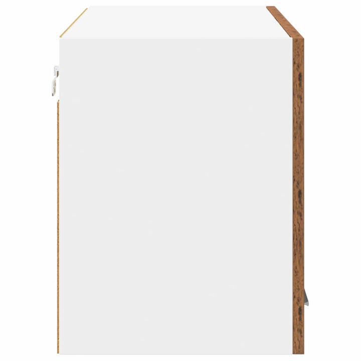 Hængeskab Gammelt træ og Hvid 80 x 31 x 40 cm Konstrueret træ