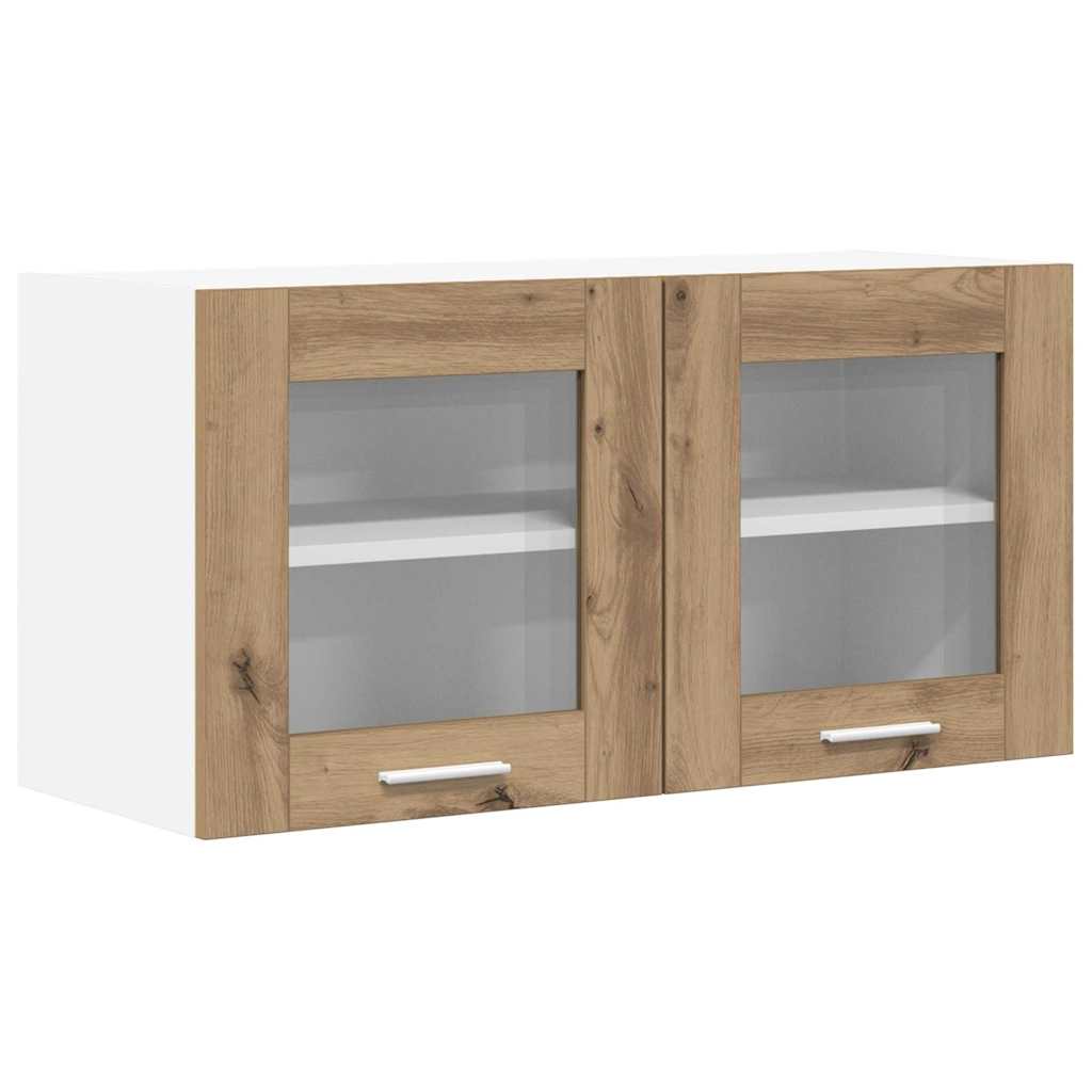 Hængeskab Artisan eg og hvid 80 x 31 x 40 cm Konstrueret træ