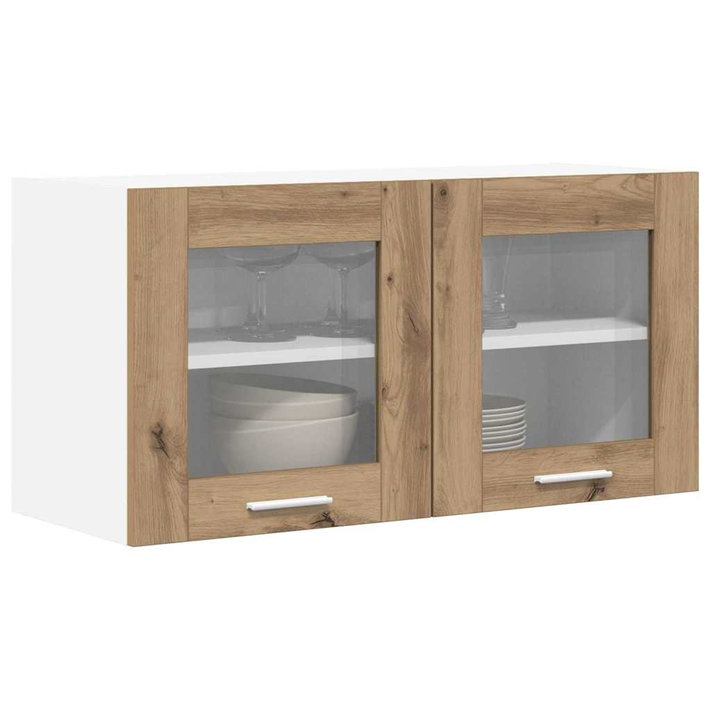 Hængeskab Artisan eg og hvid 80 x 31 x 40 cm Konstrueret træ
