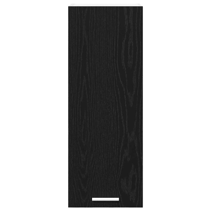 Hængeskab Sort Eg og Hvid 30 x 31 x 80 cm Konstrueret træ