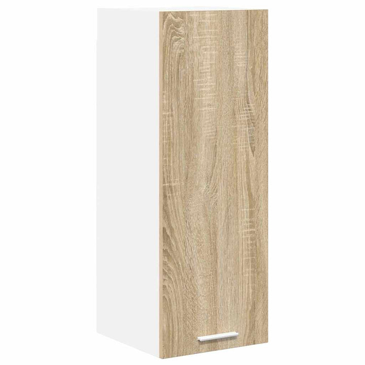 Hængeskab med dør 2 pcs Sonoma Eg og Hvid 30 x 31 x 80 cm