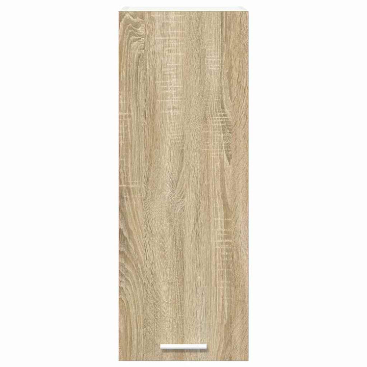 Hængeskab med dør 2 pcs Sonoma Eg og Hvid 30 x 31 x 80 cm