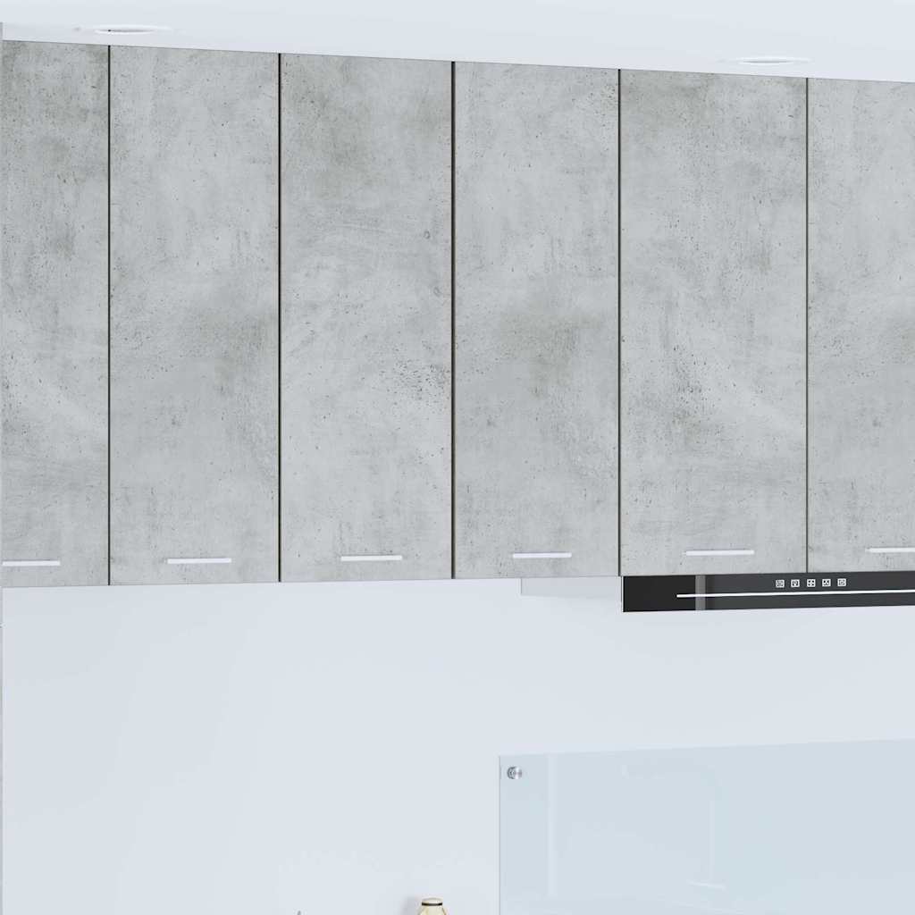 Hængeskab Beton grå og hvid 30 x 31 x 80 cm Konstrueret træ