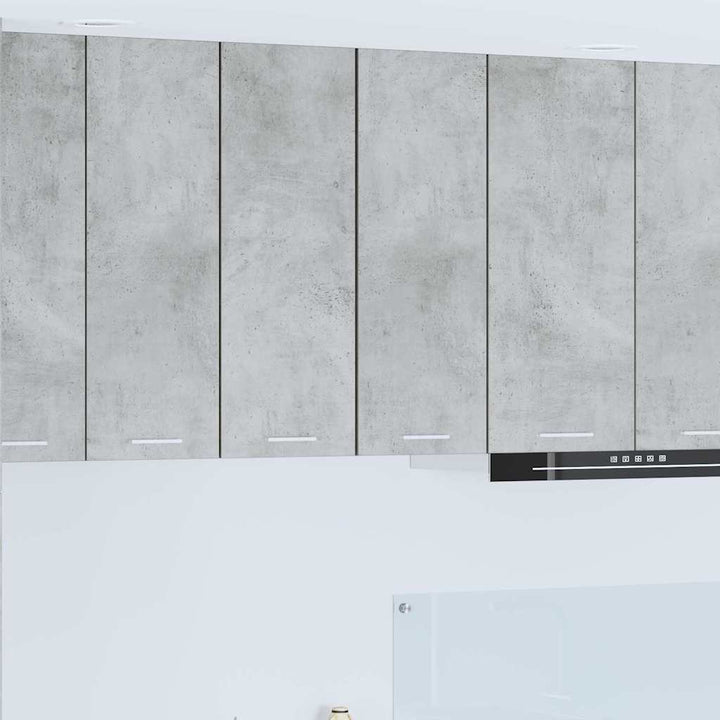 Hængeskab Beton grå og hvid 30 x 31 x 80 cm Konstrueret træ
