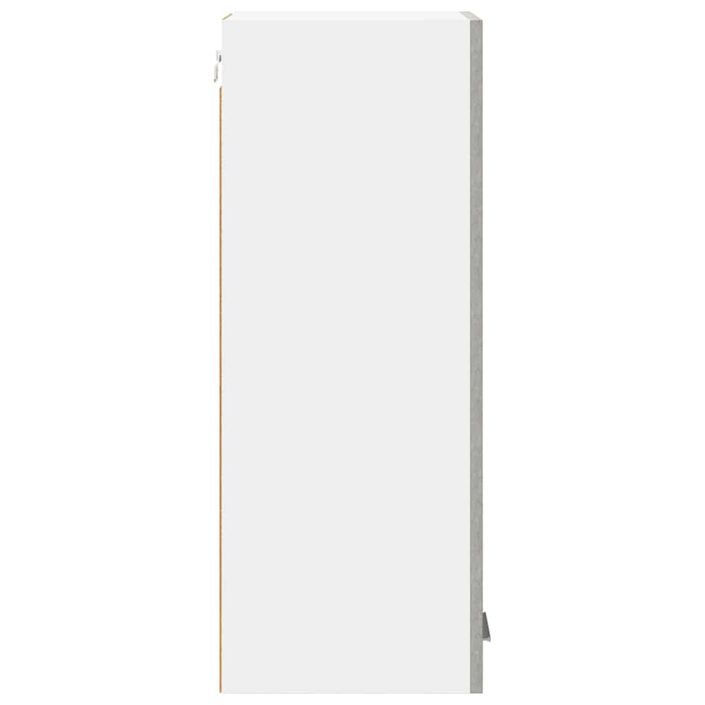 Hængeskab Beton grå og hvid 30 x 31 x 80 cm Konstrueret træ