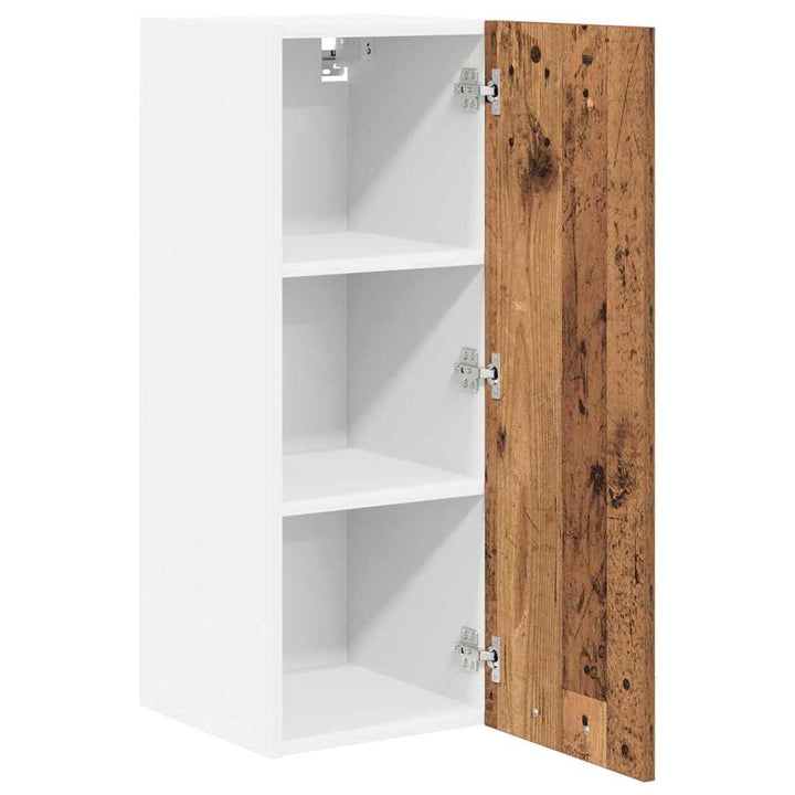 Hængeskab Gammelt træ og Hvid 30 x 31 x 80 cm Konstrueret træ