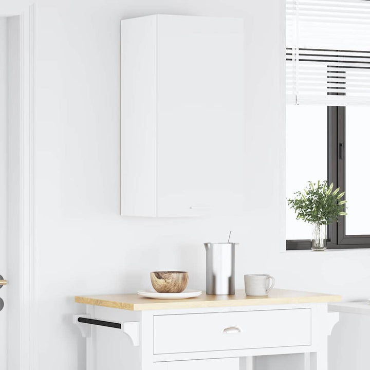 Hængeskab med opbevaring Hvid 40 x 31 x 80 cm Konstrueret træ