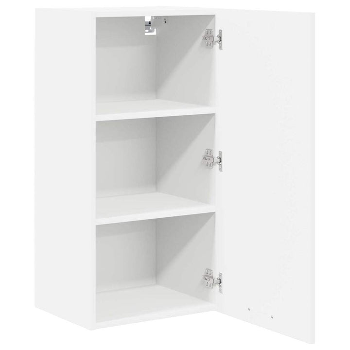 Hængeskab med opbevaring Hvid 40 x 31 x 80 cm Konstrueret træ