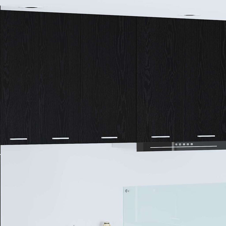 Hængeskab Riga Sort Eg og Hvid 40 x 31 x 80 cm Konstrueret træ