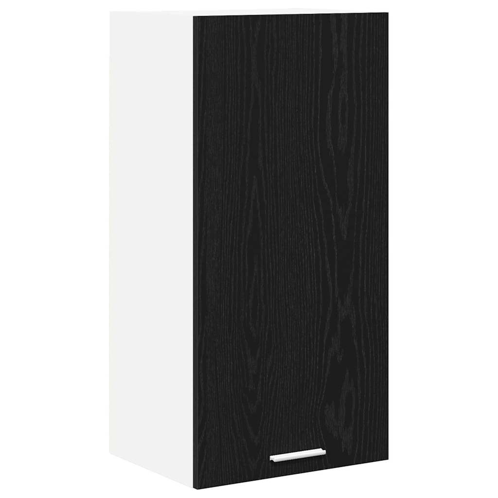 Hængeskab Riga Sort Eg og Hvid 40 x 31 x 80 cm Konstrueret træ