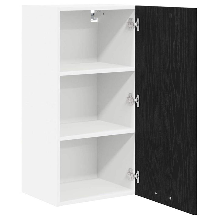 Hængeskab Riga Sort Eg og Hvid 40 x 31 x 80 cm Konstrueret træ