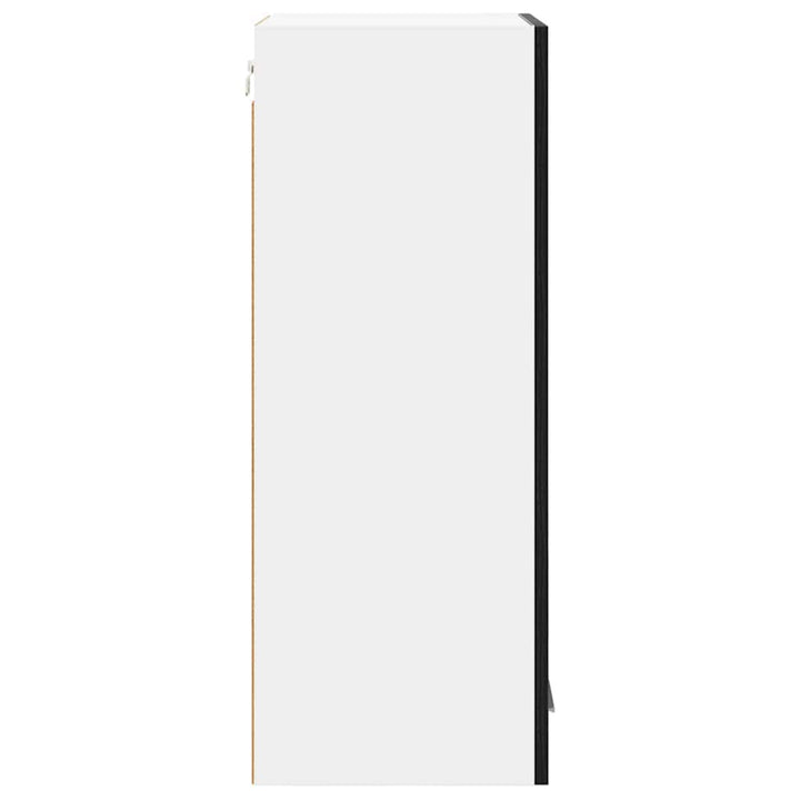 Hængeskab Riga Sort Eg og Hvid 40 x 31 x 80 cm Konstrueret træ