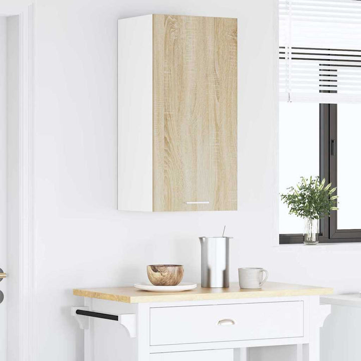 Hængeskab Sonoma Eg og Hvid 40 x 31 x 80 cm Konstrueret træ