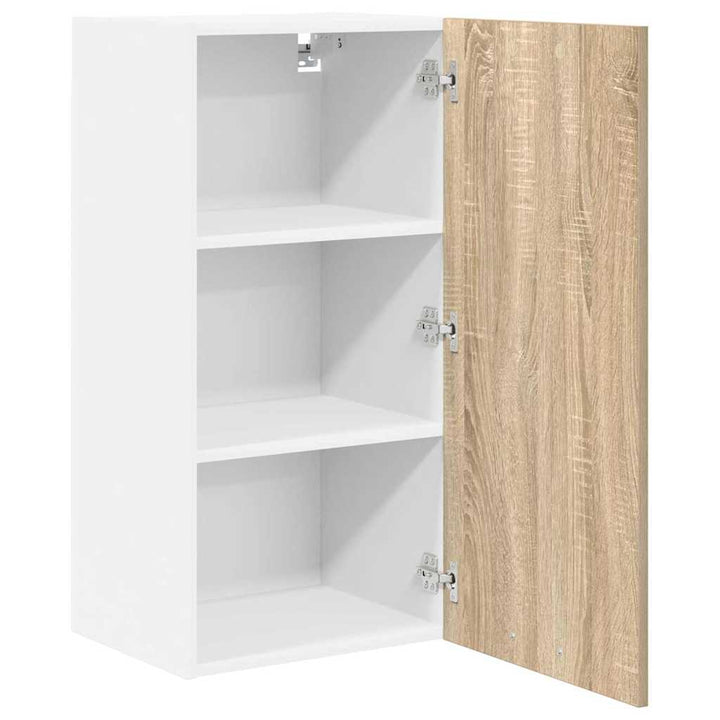 Hængeskab Sonoma Eg og Hvid 40 x 31 x 80 cm Konstrueret træ