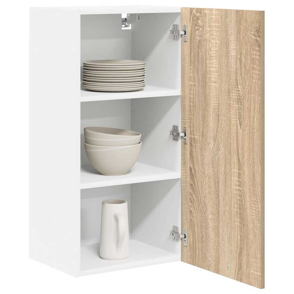 Hængeskab Sonoma Eg og Hvid 40 x 31 x 80 cm Konstrueret træ