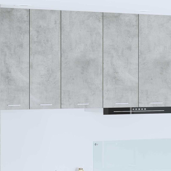 Hængeskab Beton grå og hvid 40 x 31 x 80 cm Konstrueret træ