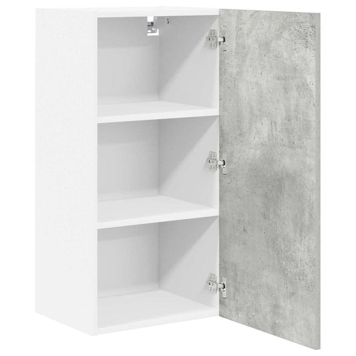 Hængeskab Beton grå og hvid 40 x 31 x 80 cm Konstrueret træ