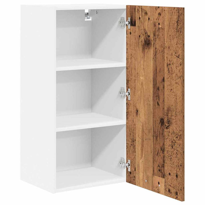 Hængeskab Gammelt træ og Hvid 40 x 31 x 80 cm Konstrueret træ