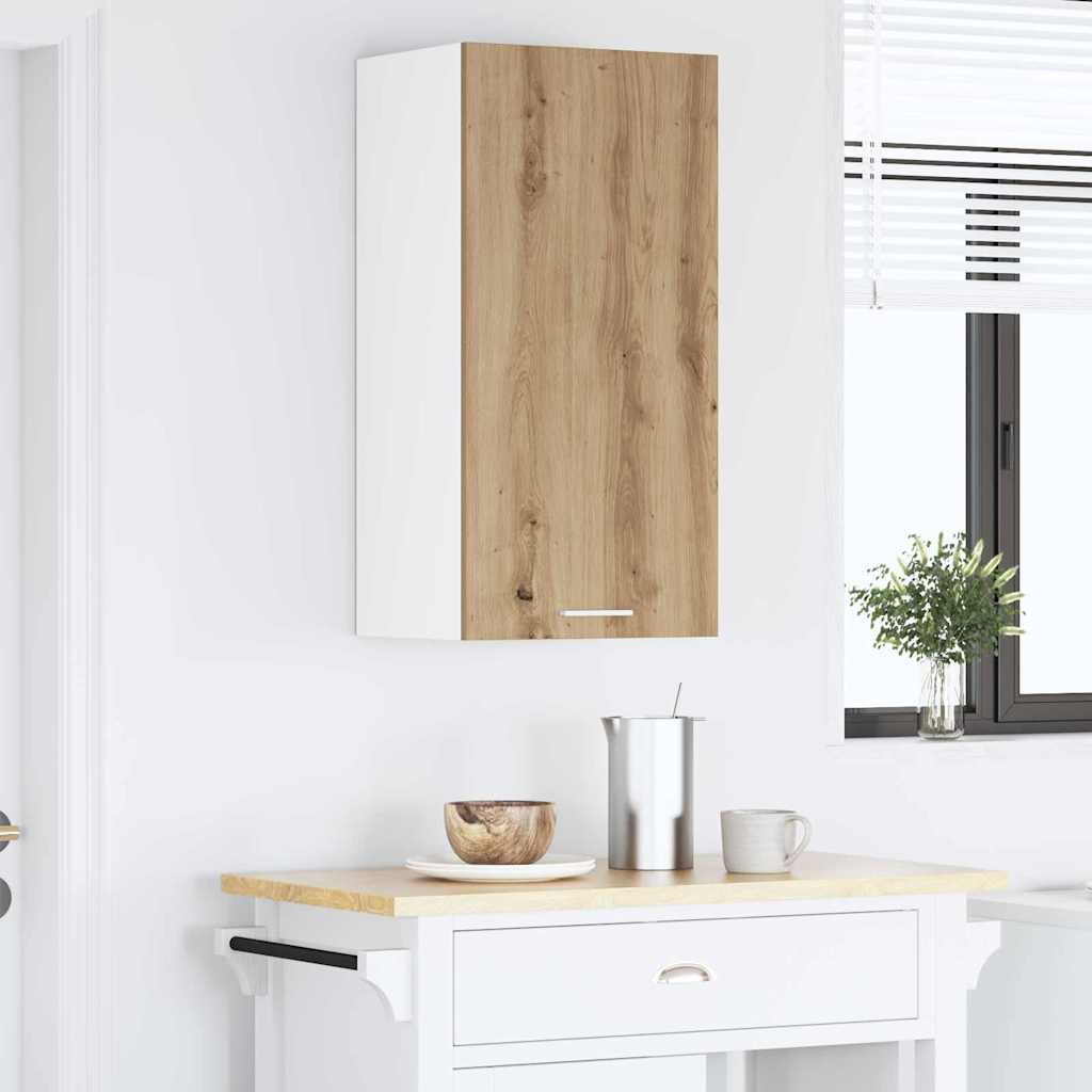 Hængeskab Artisan eg og hvid 40 x 31 x 80 cm Konstrueret træ