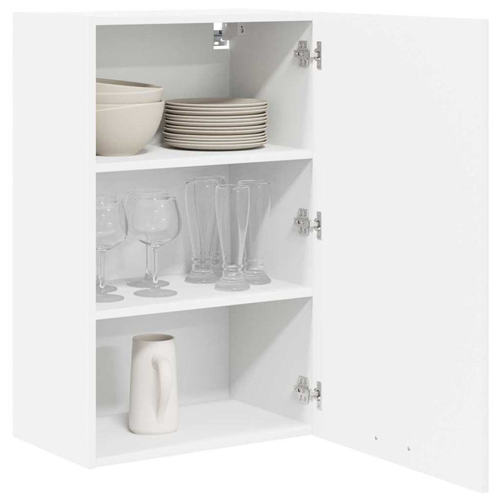 Hængeskab med opbevaring Hvid 50 x 31 x 80 cm Konstrueret træ