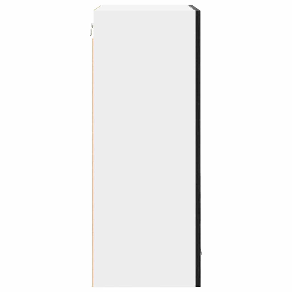 Hængeskab Sort Eg og Hvid 50 x 31 x 80 cm Konstrueret træ