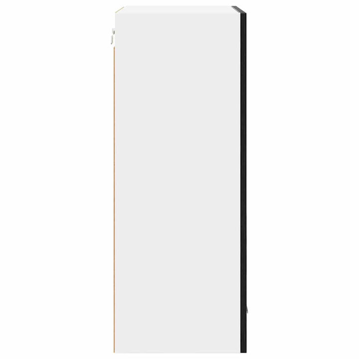 Hængeskab Sort Eg og Hvid 50 x 31 x 80 cm Konstrueret træ