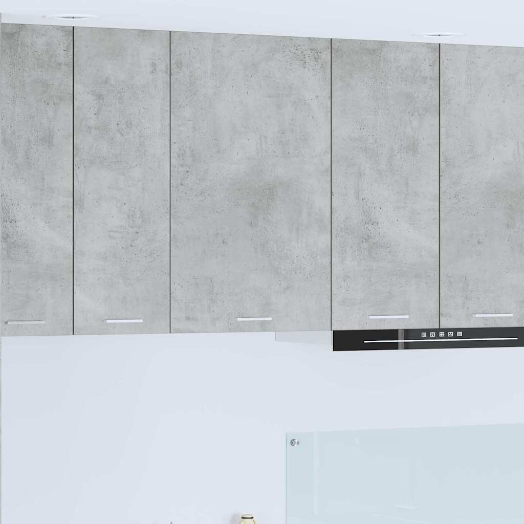 Hængeskab Beton grå og hvid 50 x 31 x 80 cm Konstrueret træ
