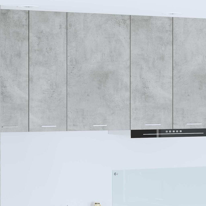 Hængeskab Beton grå og hvid 50 x 31 x 80 cm Konstrueret træ