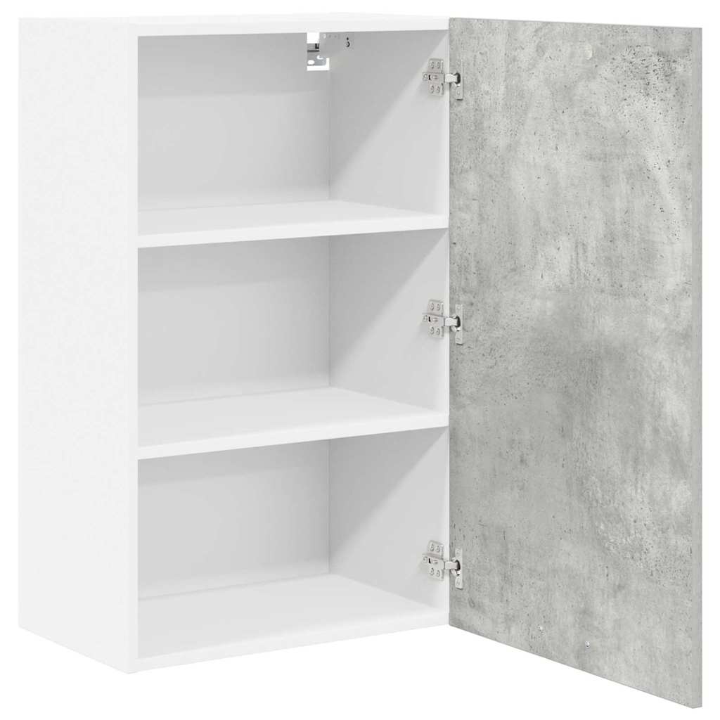 Hængeskab Beton grå og hvid 50 x 31 x 80 cm Konstrueret træ