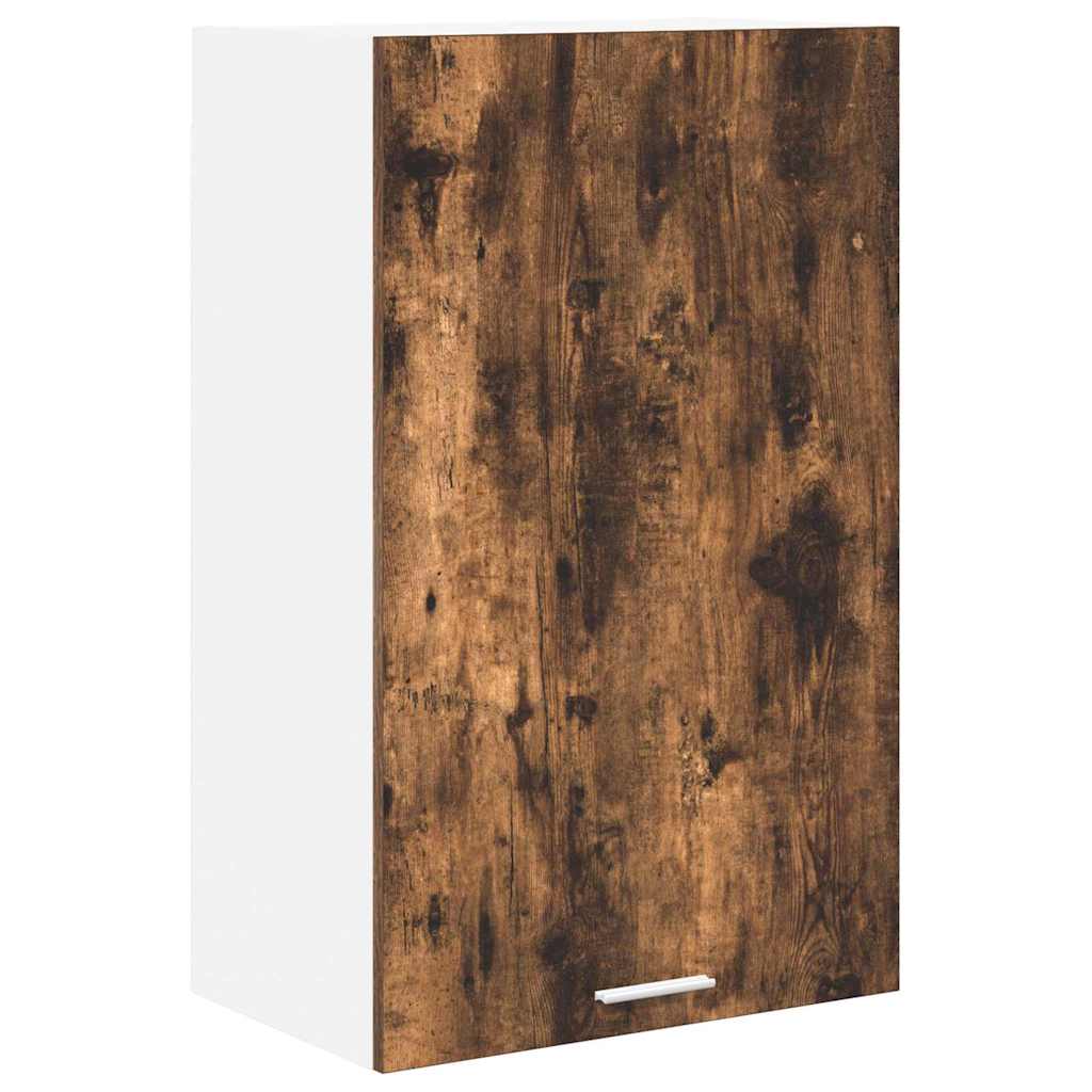 Hængeskab Røget Eg og Hvid 50 x 31 x 80 cm Konstrueret træ
