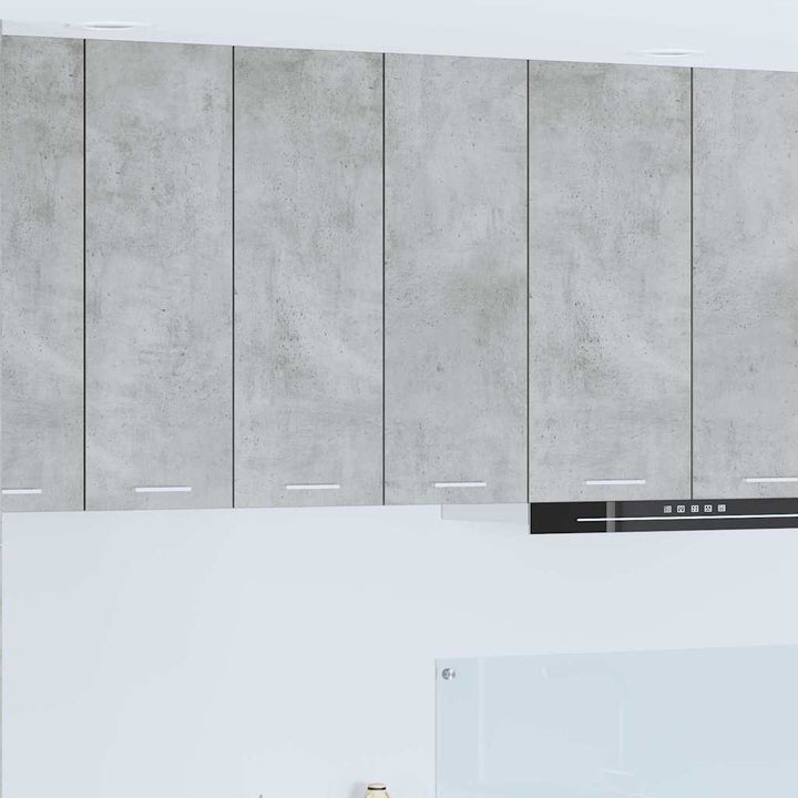 Hængeskab med dør Beton Grå 60 x 31 x 80 cm Konstrueret træ