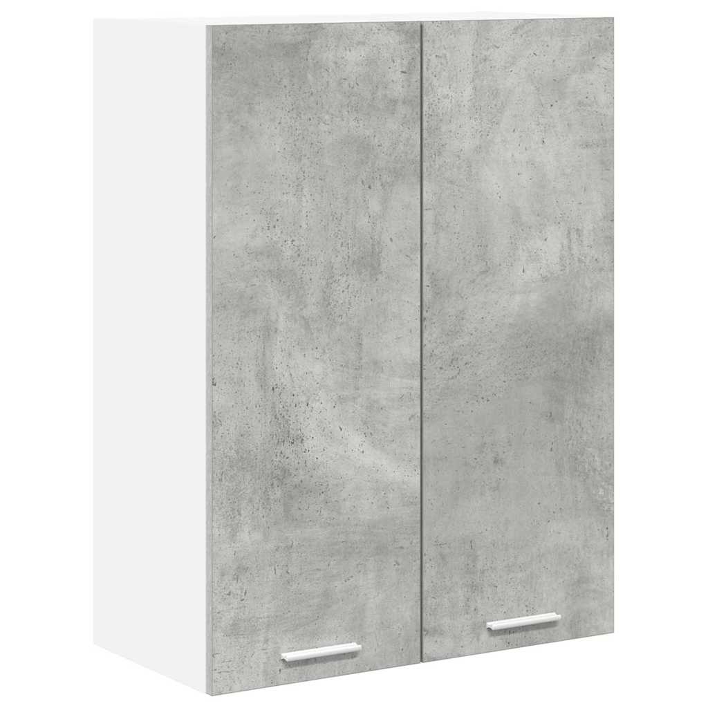Hængeskab med dør Beton Grå 60 x 31 x 80 cm Konstrueret træ