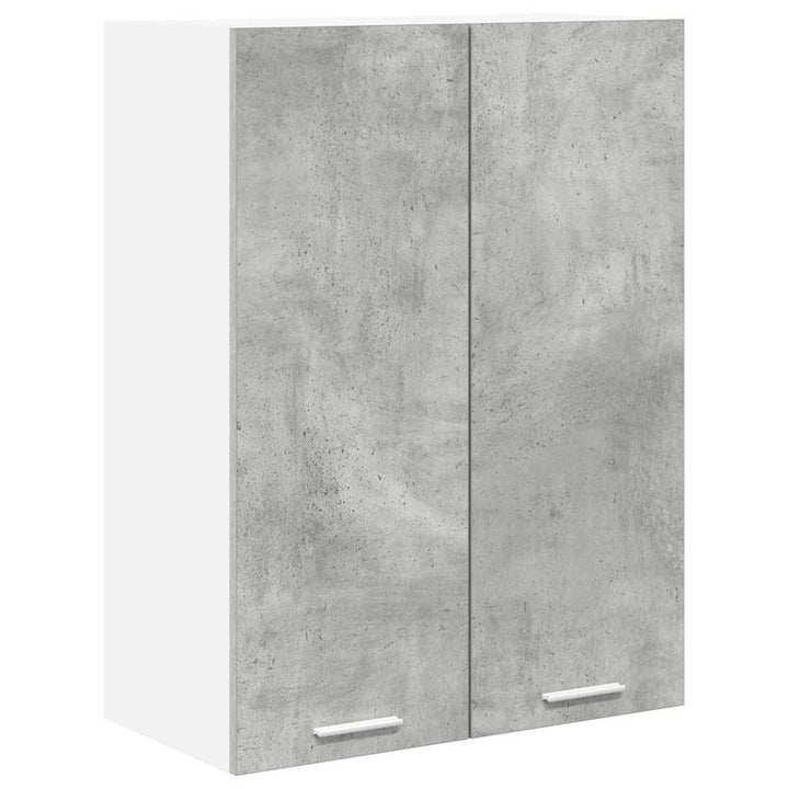 Hængeskab med dør Beton Grå 60 x 31 x 80 cm Konstrueret træ