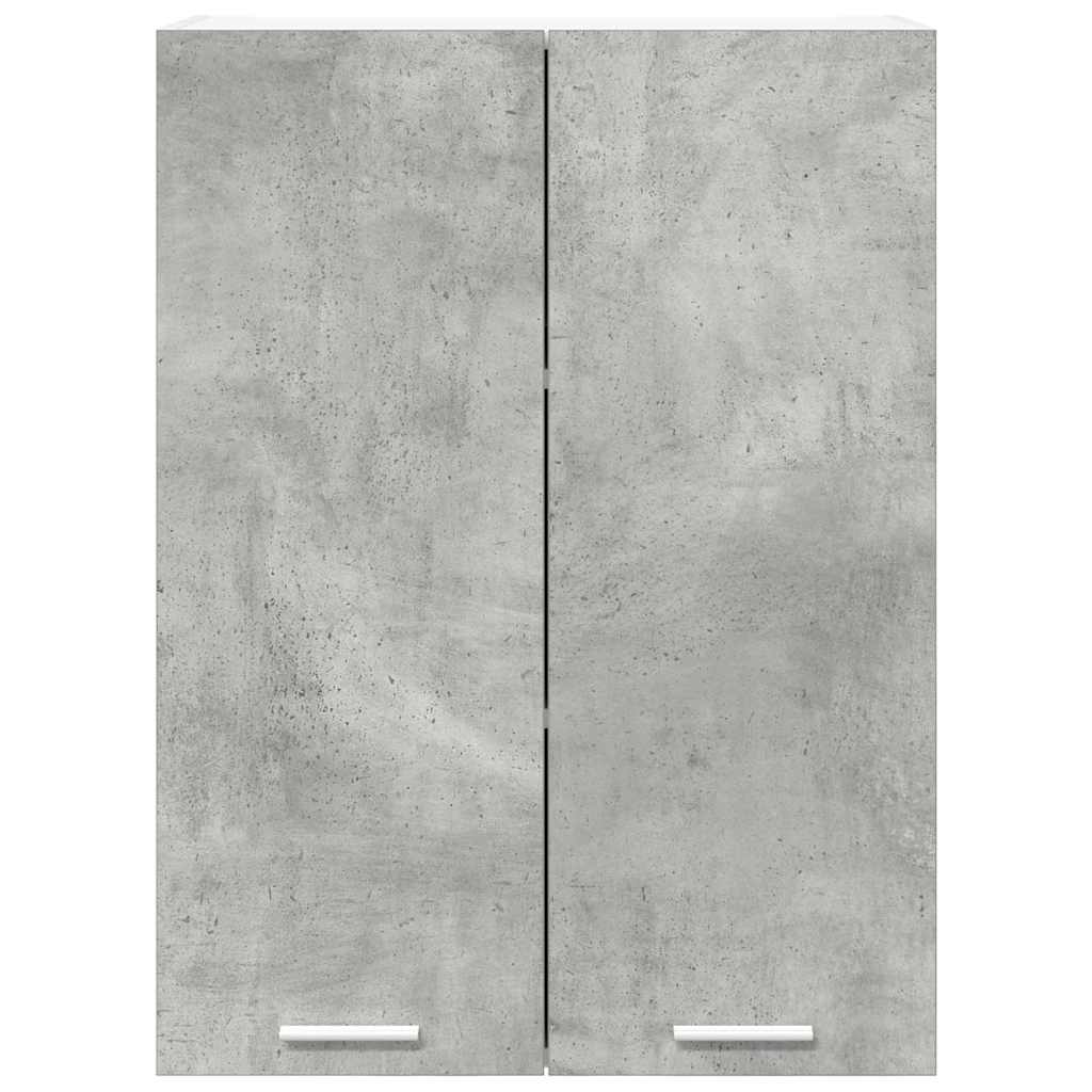 Hængeskab med dør Beton Grå 60 x 31 x 80 cm Konstrueret træ