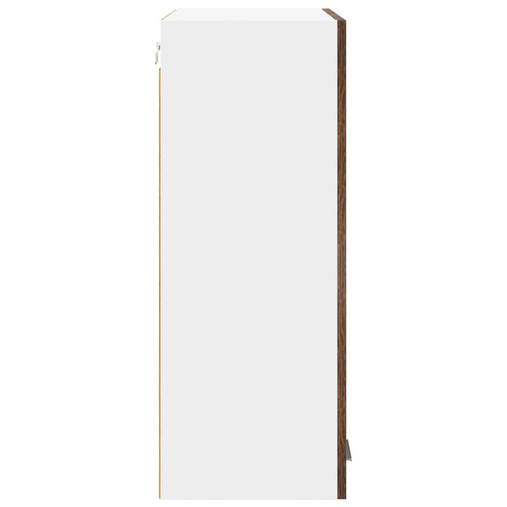 Hængeskab med dør Røget eg 60 x 31 x 80 cm Konstrueret træ