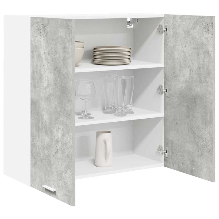 Hængeskab Beton Grå 80 x 31 x 80 cm Konstrueret træ