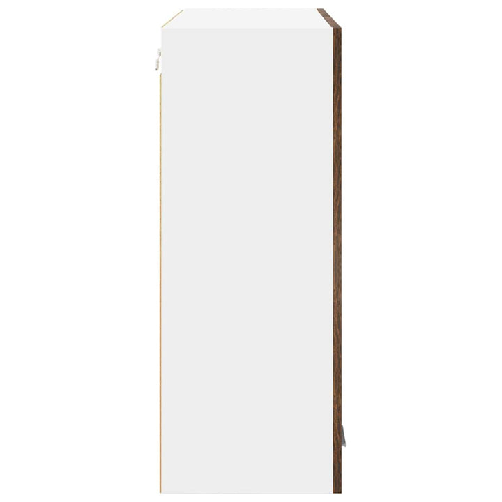 Hængeskab med dør Riga Røget eg 80 x 31 x 80 cm Konstrueret træ