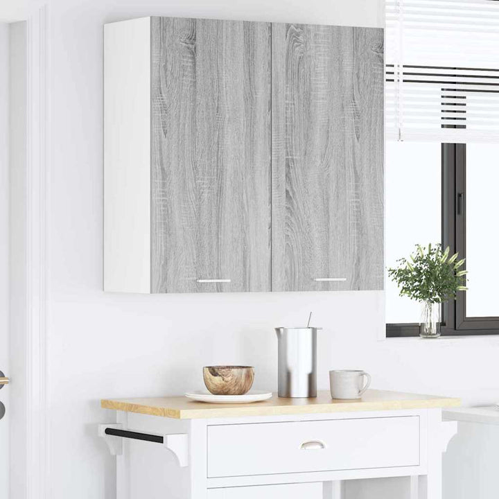 Hængeskab med dør Grå Sonoma 80 x 31 x 80 cm Konstrueret træ