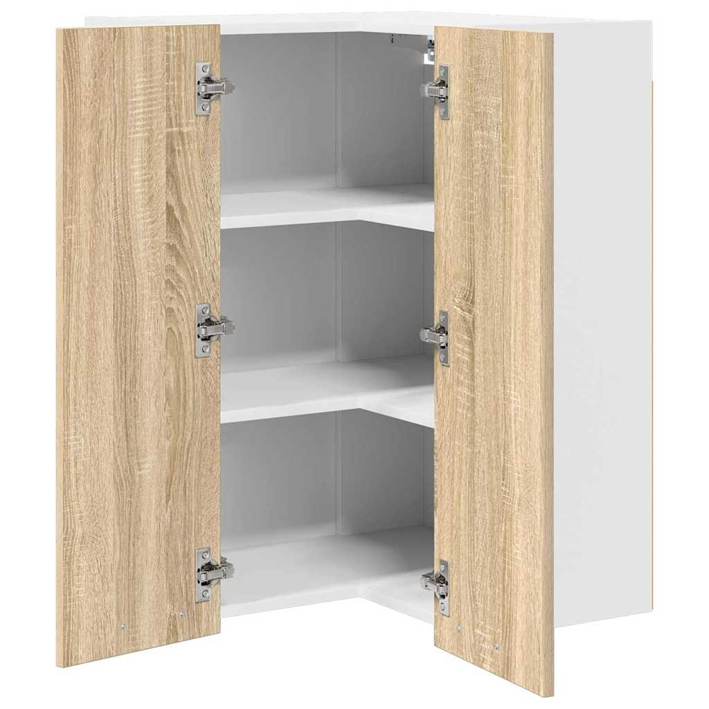 Hængeskab Sonoma Eg og Hvid 57 x 57 x 80 cm Konstrueret træ
