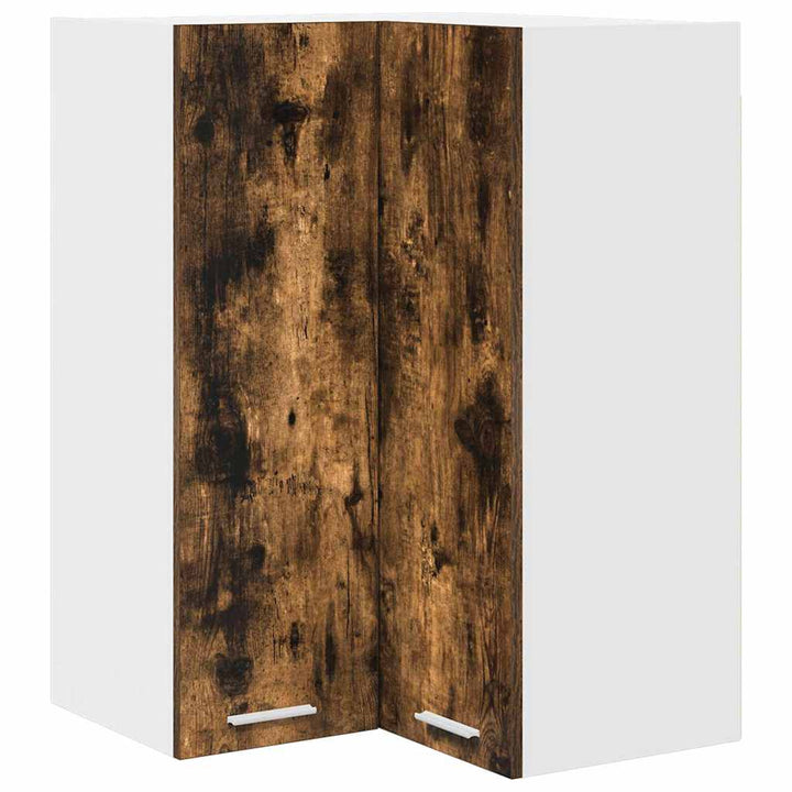Hængeskab Røget Eg og Hvid 57 x 57 x 80 cm Konstrueret træ