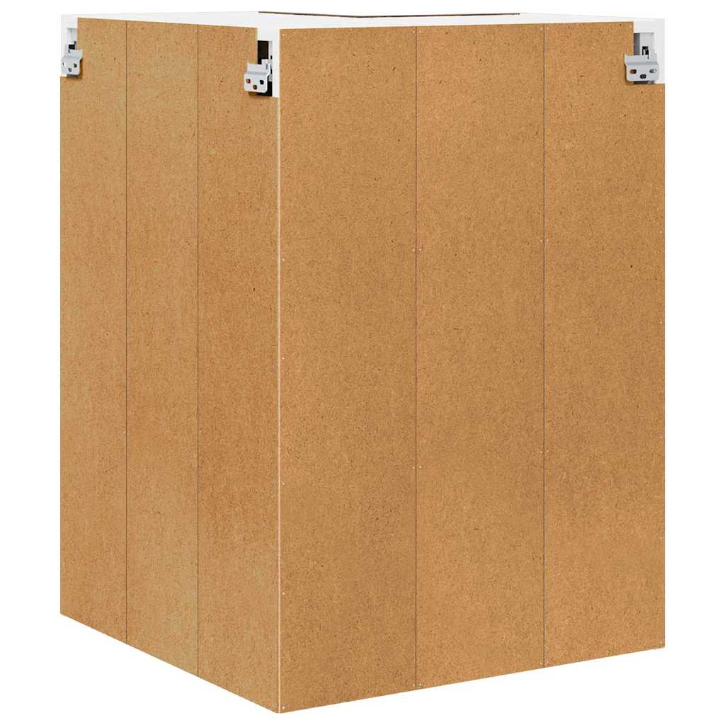 Hængeskab Røget Eg og Hvid 57 x 57 x 80 cm Konstrueret træ