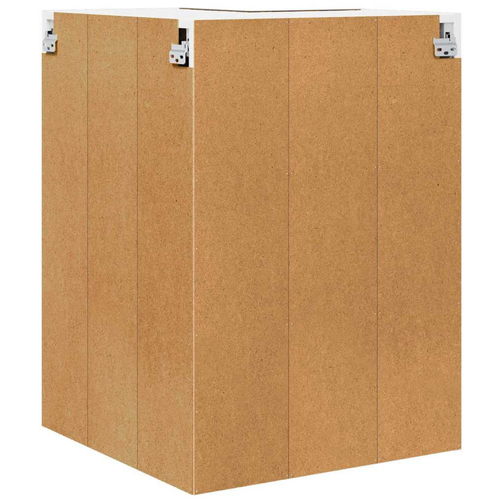 Hængeskab Røget Eg og Hvid 57 x 57 x 80 cm Konstrueret træ