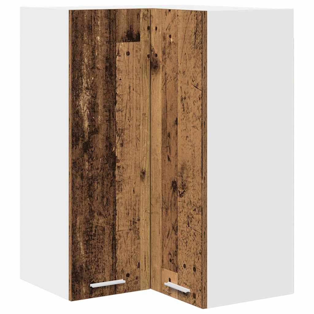 Hængeskab Gammelt træ og Hvid 57 x 57 x 80 cm Konstrueret træ