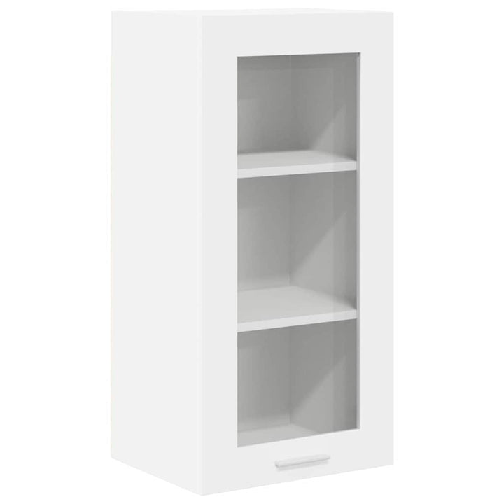 Hængeskab med dør 2 pcs Hvid 40 x 31 x 80 cm Konstrueret træ