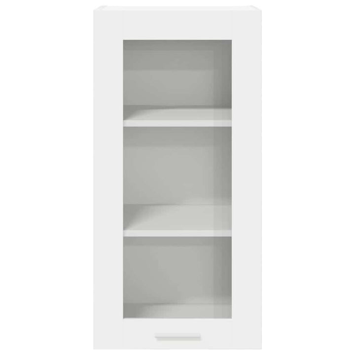 Hængeskab med dør 2 pcs Hvid 40 x 31 x 80 cm Konstrueret træ