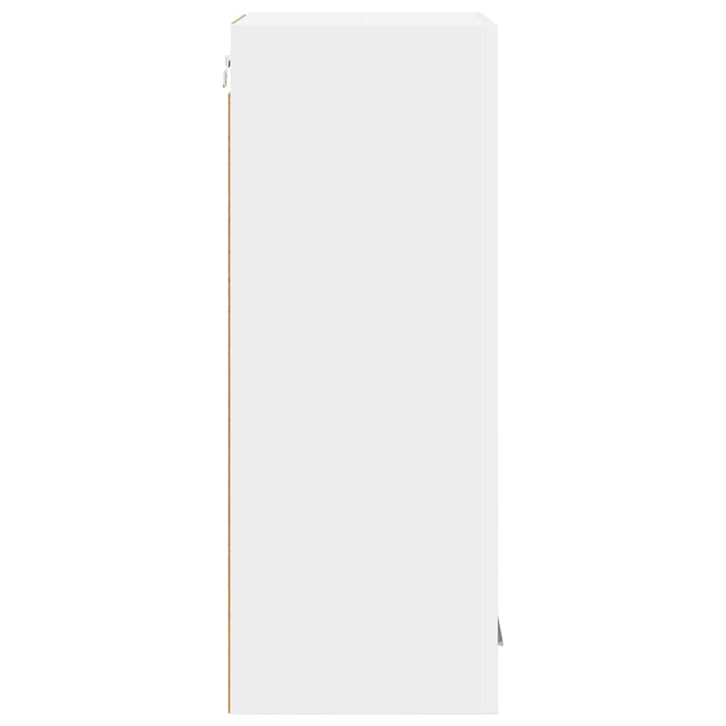 Hængeskab med dør 2 pcs Hvid 40 x 31 x 80 cm Konstrueret træ