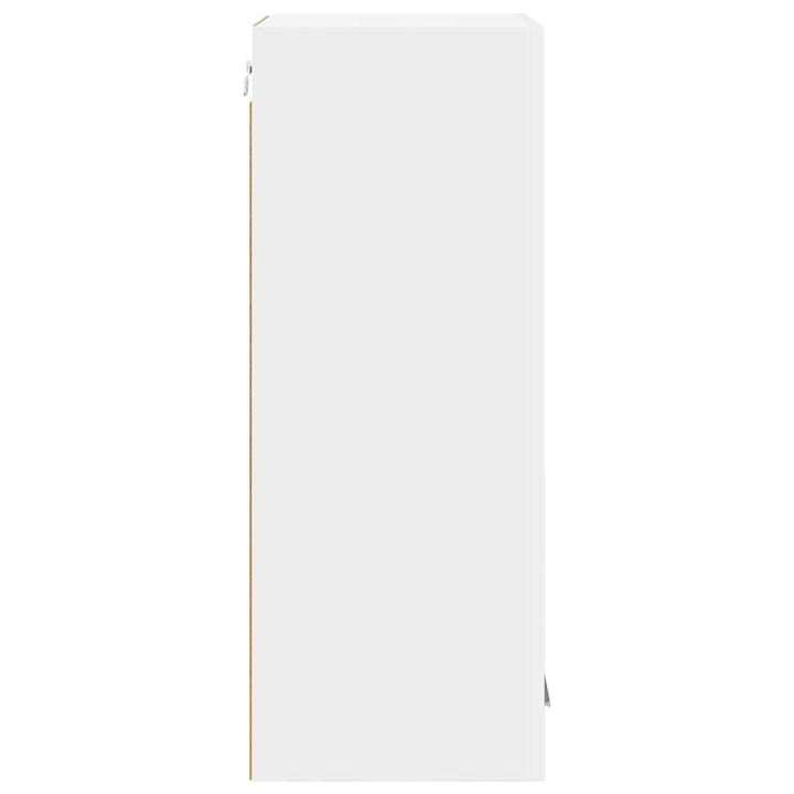 Hængeskab med dør 2 pcs Hvid 40 x 31 x 80 cm Konstrueret træ