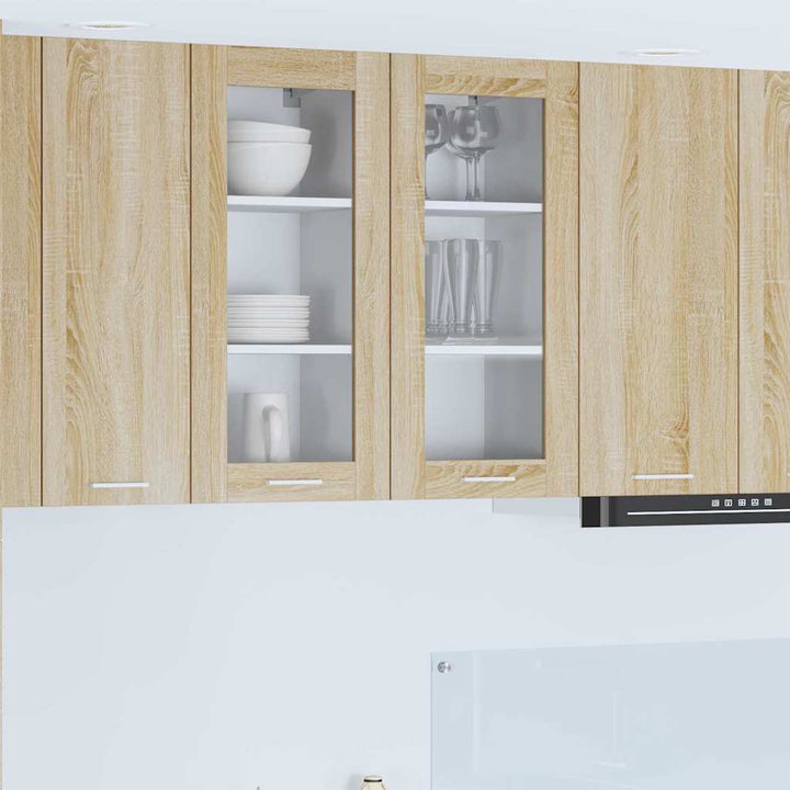 Hængeskab med dør Sonoma eg 40 x 31 x 80 cm Konstrueret træ