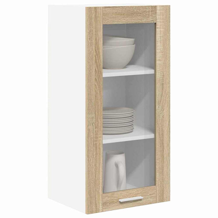 Hængeskab med dør Sonoma eg 40 x 31 x 80 cm Konstrueret træ