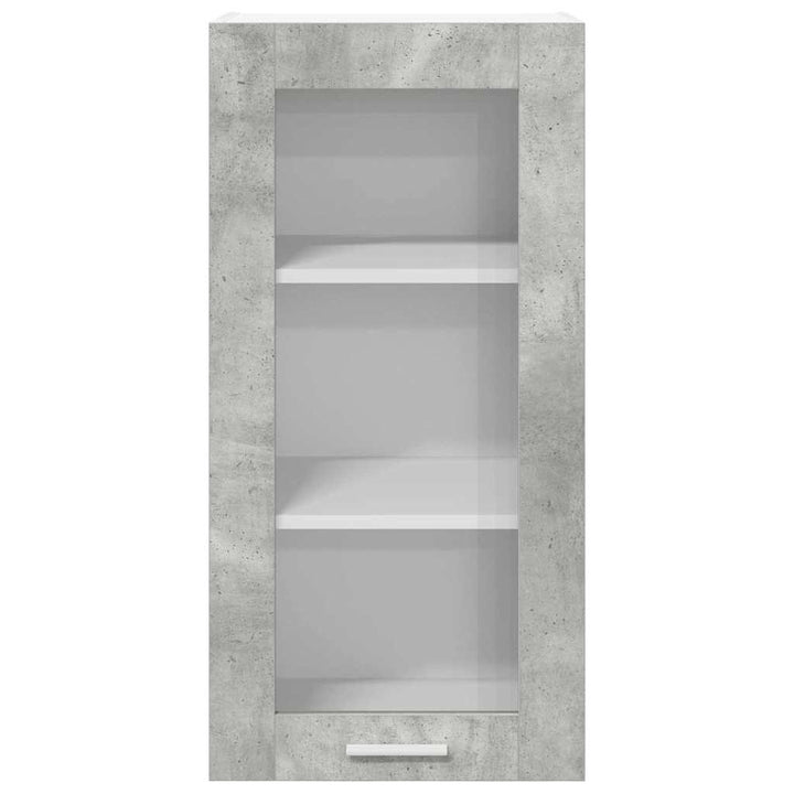 Hængeskab med dør Beton Grå 40 x 31 x 80 cm Konstrueret træ